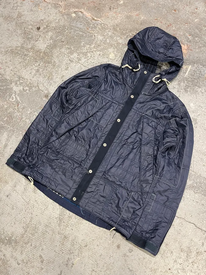 Junya Watanabe x Comme des Garçons Patchwork Hooded Reversible Jacket - Image 8