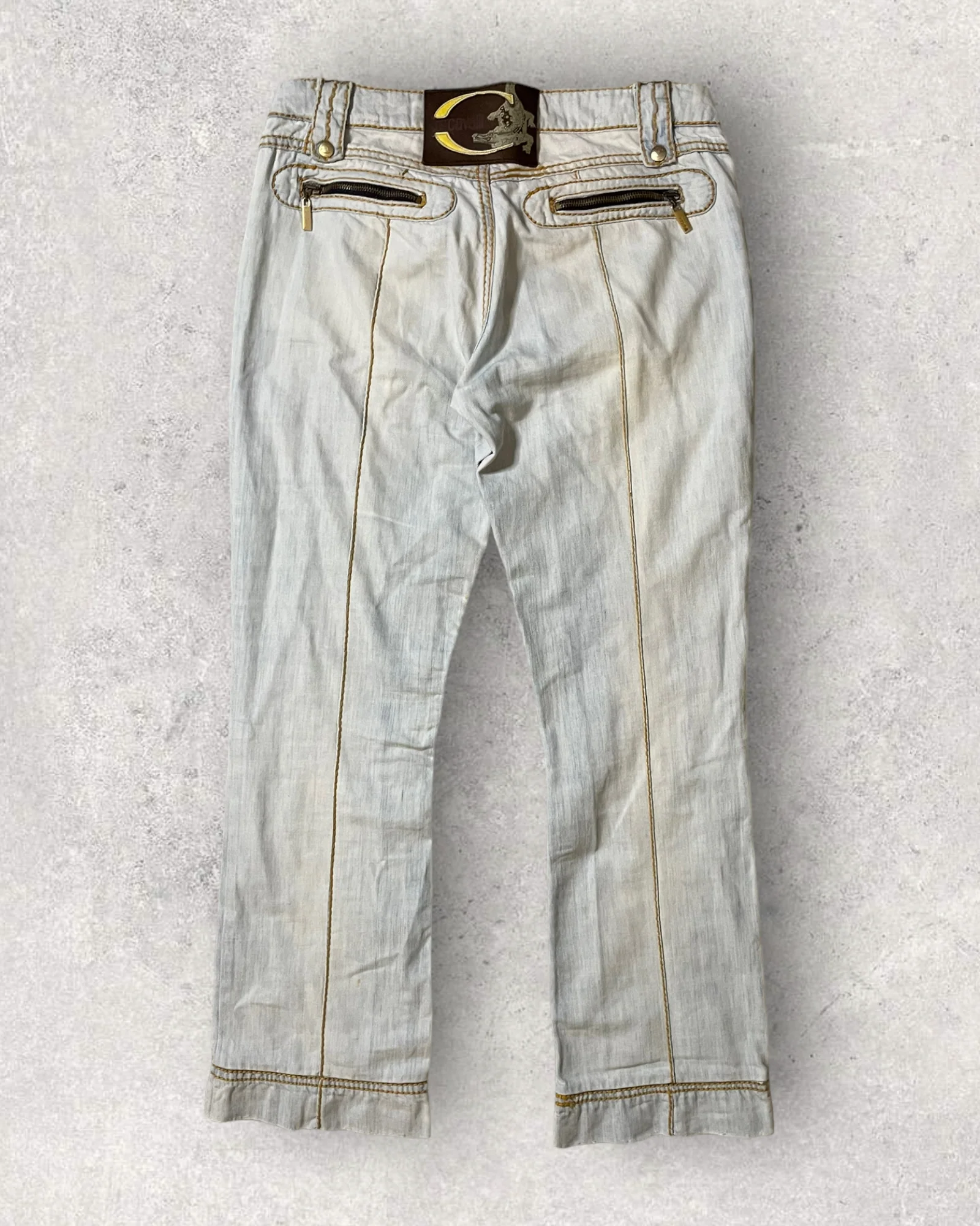 Just Cavalli Biker White Jeans - Image 2