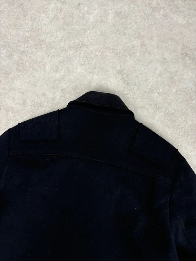 Kenzo Black Classy Wool Buttoned Coat - Image 6