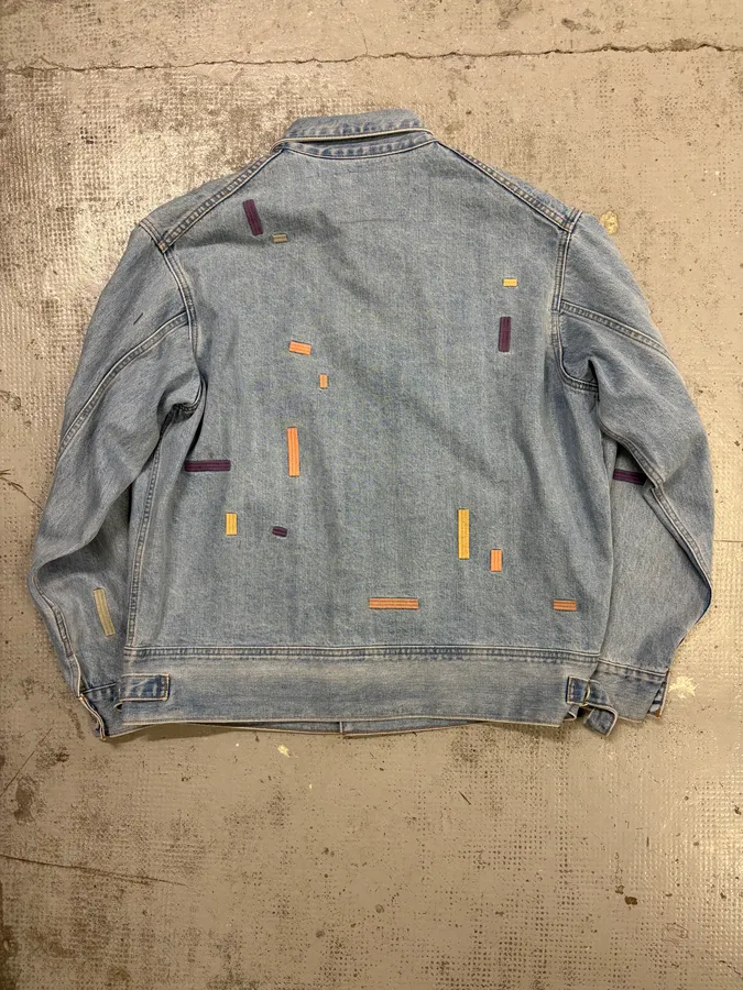 Kenzo Levi’s Embroided Blue Denim Jacket - Image 4