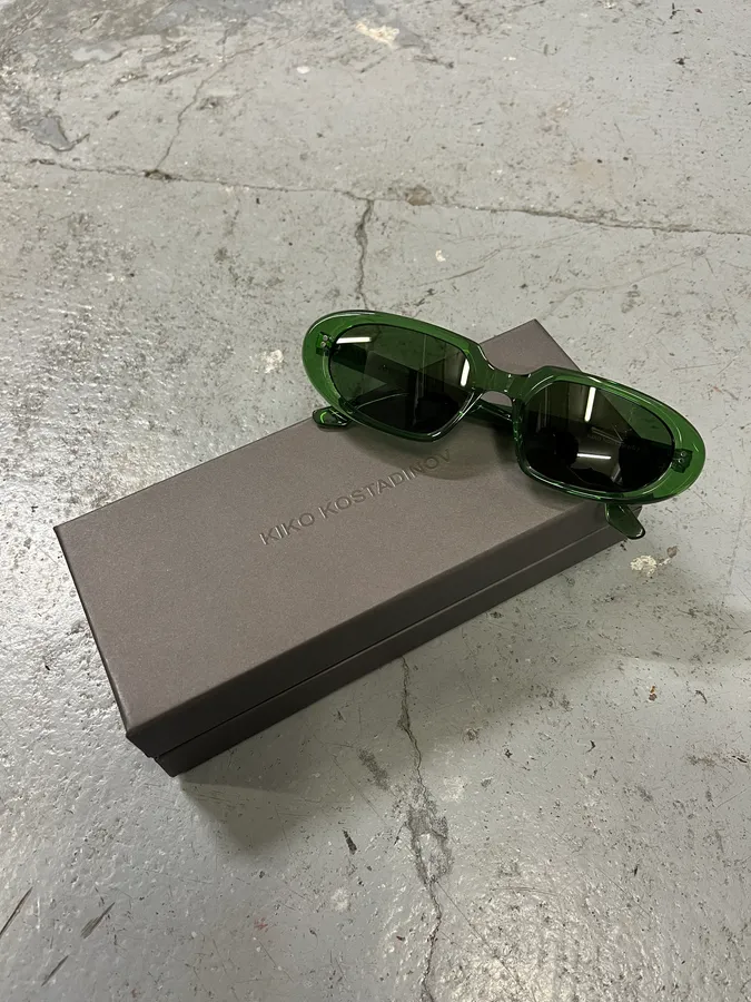 Kiko Kostadinov Ria Sunglasses Emerald Green - Image 3