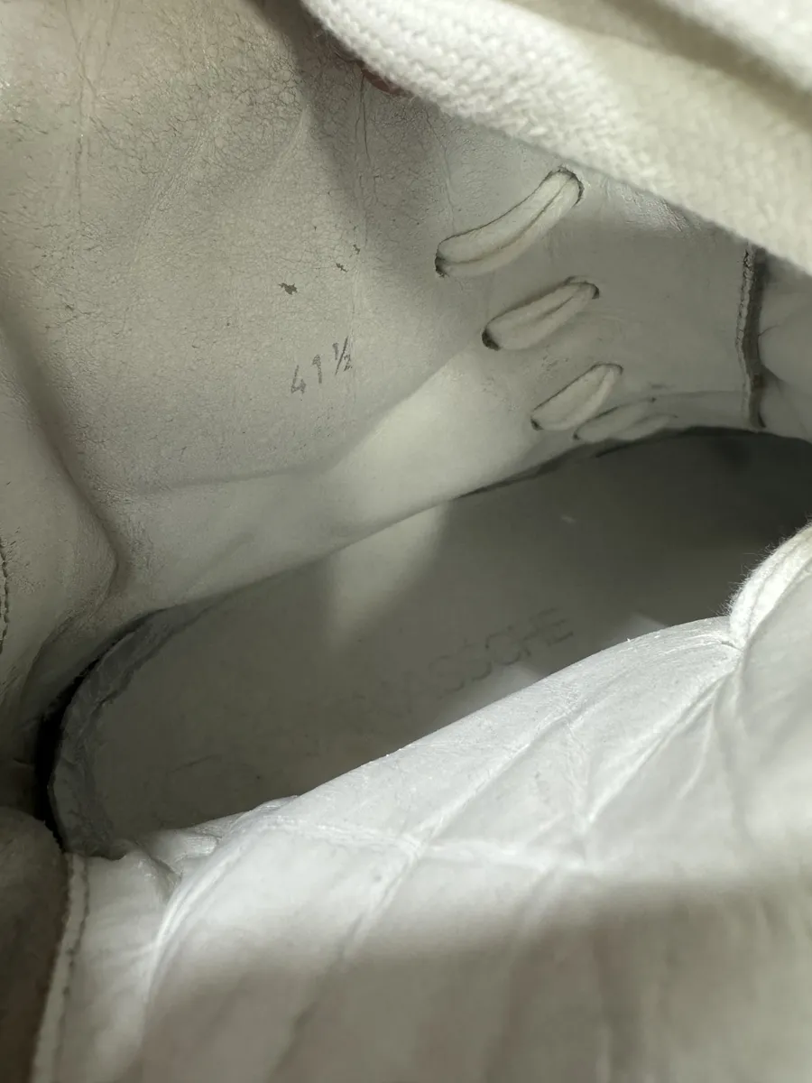 Kris Van Assche Beige Suede Leather Laced High Sneakers - Image 11