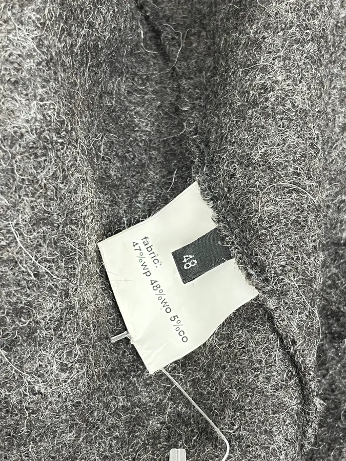 Kris Van Assche Grey Wool Double-Breasted Jacket - Image 10
