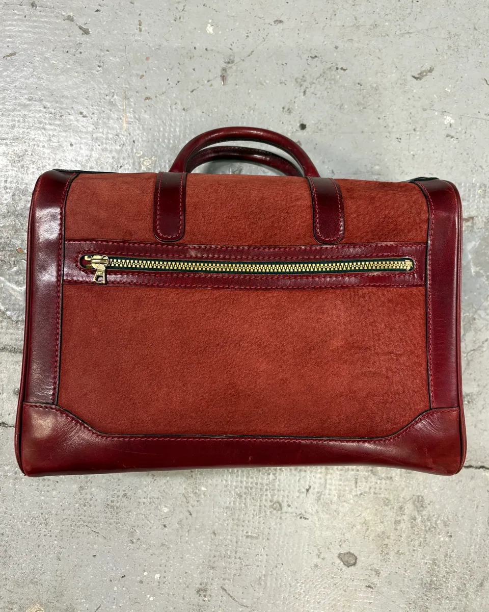 Lanvin Red Suede Vanity Archive Bag