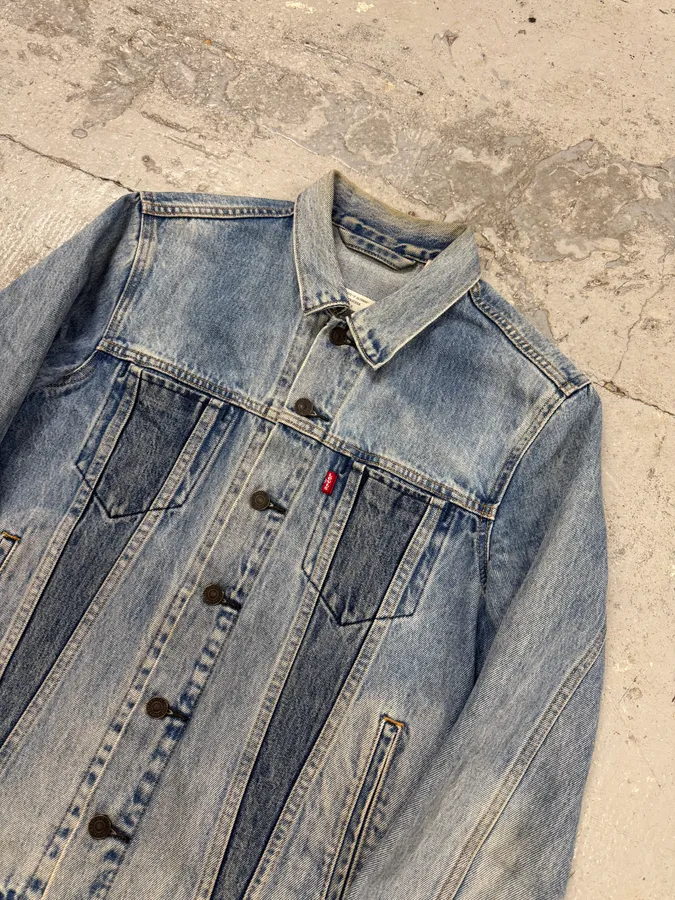 Levi’s Altered Brut Buttoned Denim Trucker Jacket - Image 4