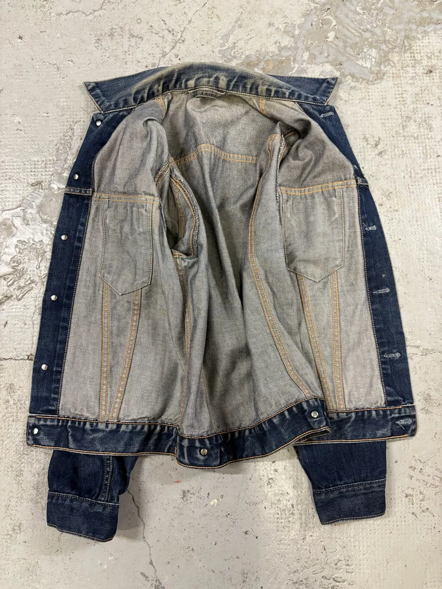 Levi’s Blue Brut Buttoned Denim Trucker Jacket - Image 10