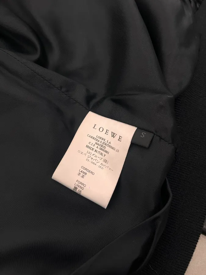 Loewe Black Premium Leather Classy Jacket - Image 10