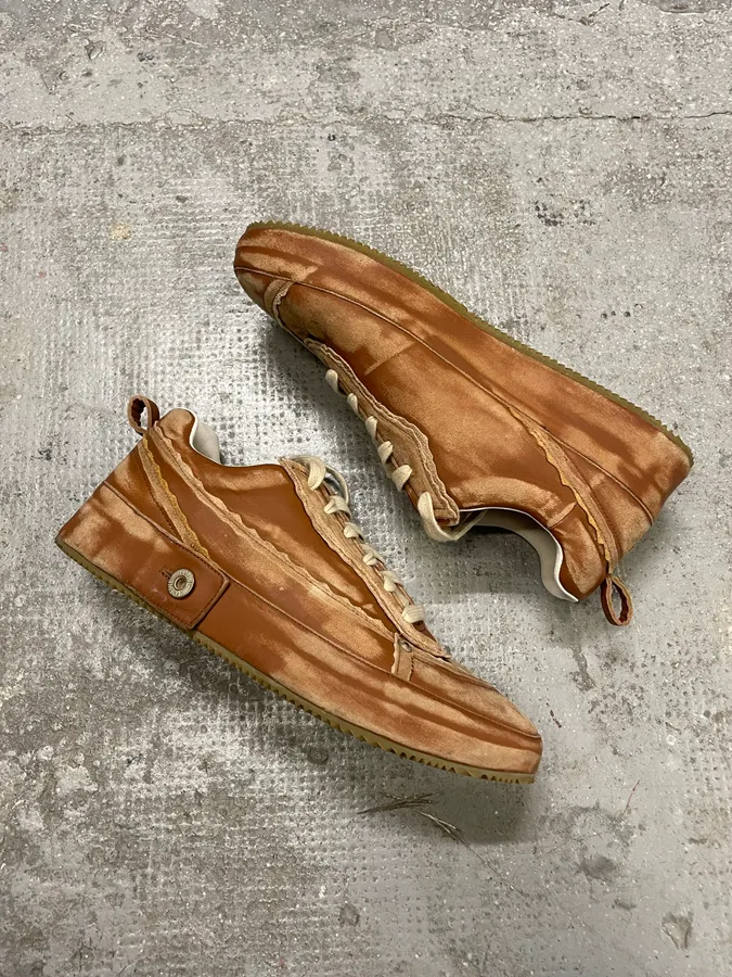 Loewe Brown Deconstructed Faded Leather Shoes - Image 7