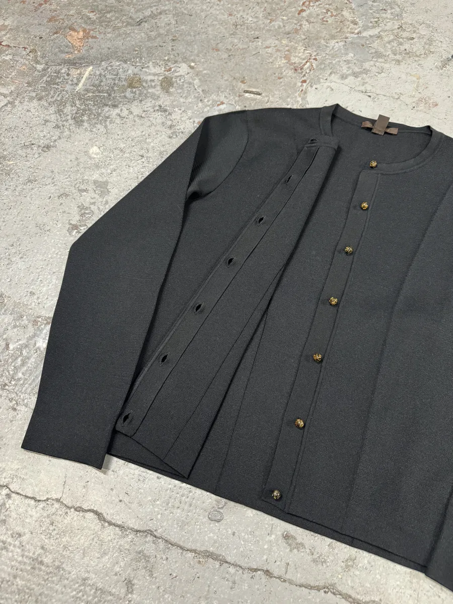 Louis Vuitton Black Buttoned Gilet Cardigan - Image 7