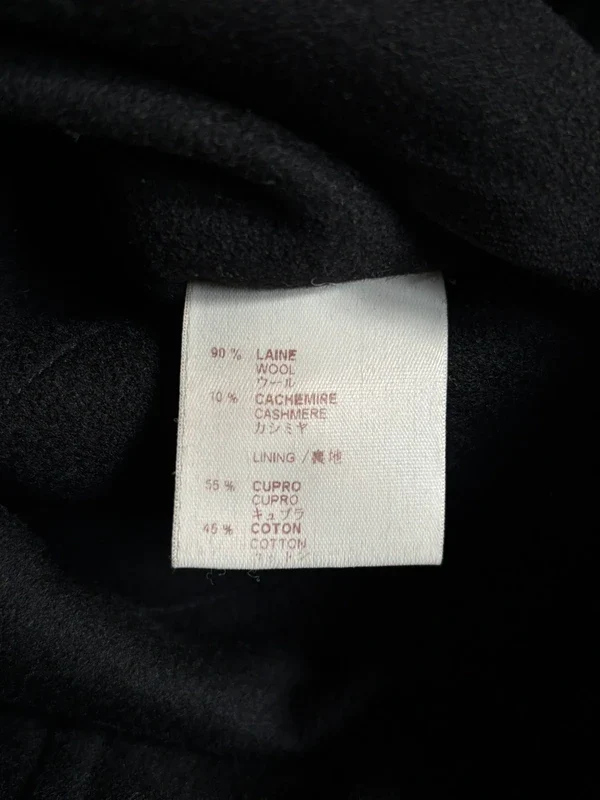 Louis Vuitton Black Elegant Cashmere & Wool Buttoned Jacket - Image 10