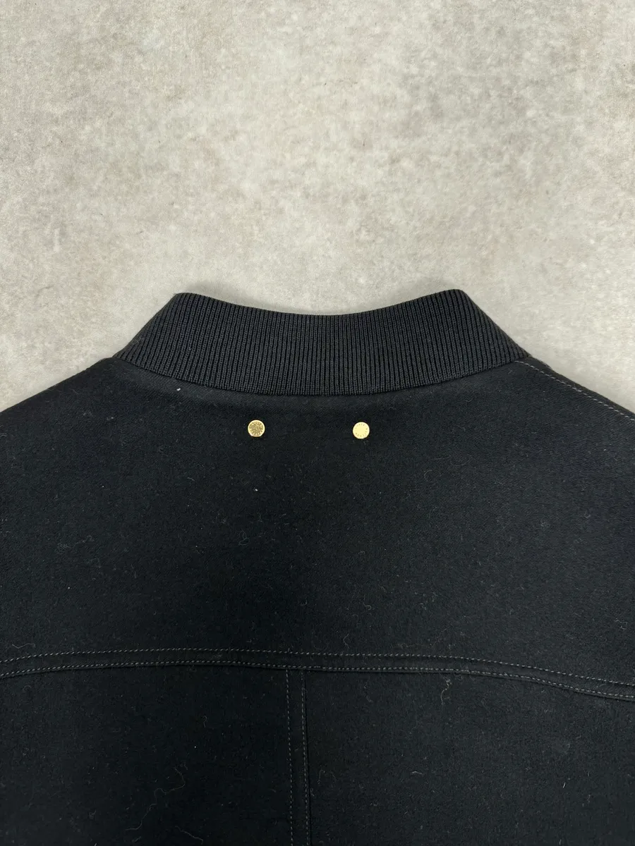 Louis Vuitton Black Elegant Cashmere & Wool Buttoned Jacket - Image 6