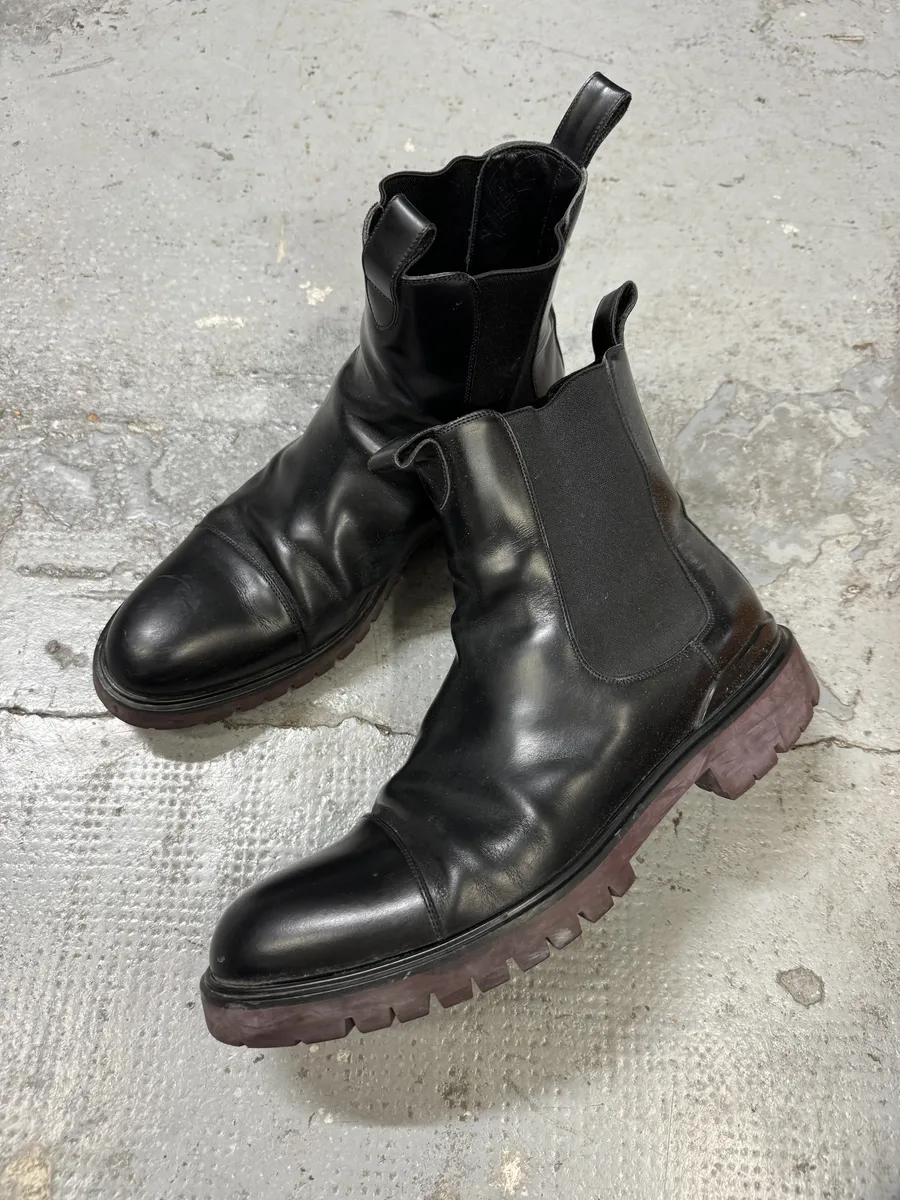 Louis Vuitton Black Leather Ankle Boots - Image 4