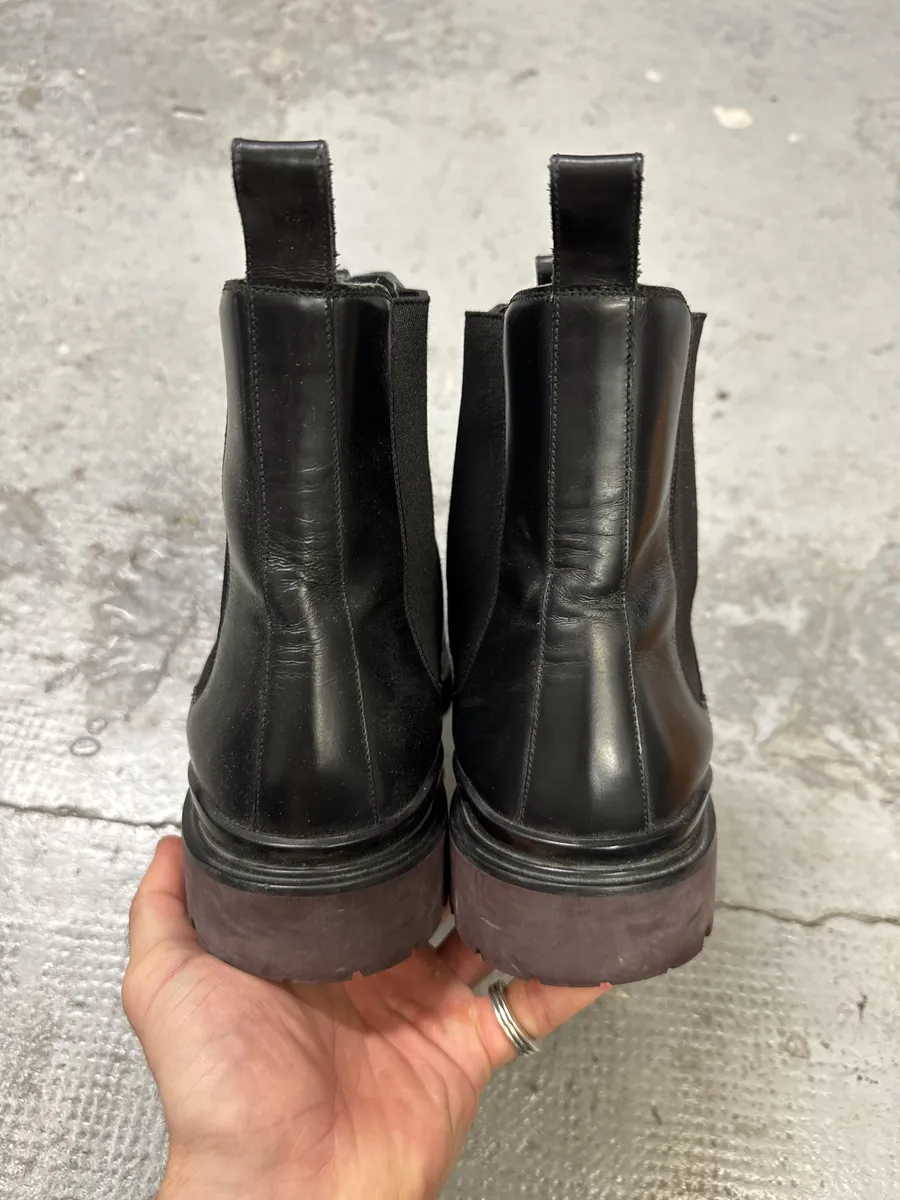Louis Vuitton Black Leather Ankle Boots - Image 5