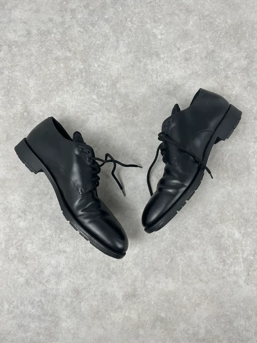 Louis Vuitton Black Modern Classy Leather Derby Shoes - Image 2