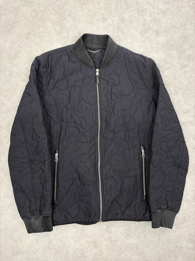 Louis Vuitton Black Quilted Nylon Bomber Jacket