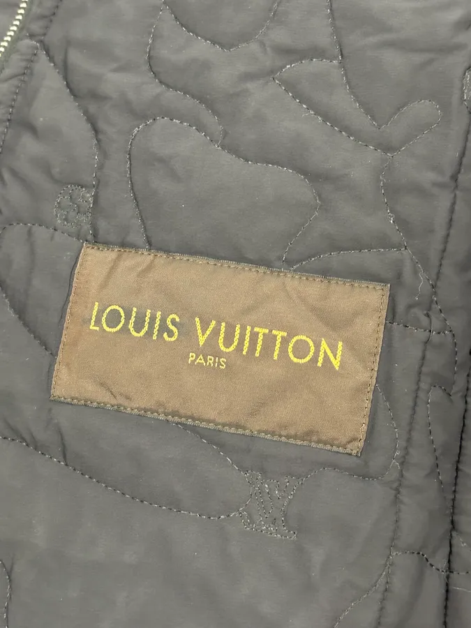 Louis Vuitton Black Quilted Nylon Bomber Jacket - Image 10