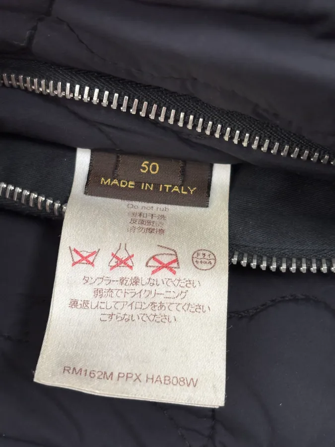 Louis Vuitton Black Quilted Nylon Bomber Jacket - Image 11