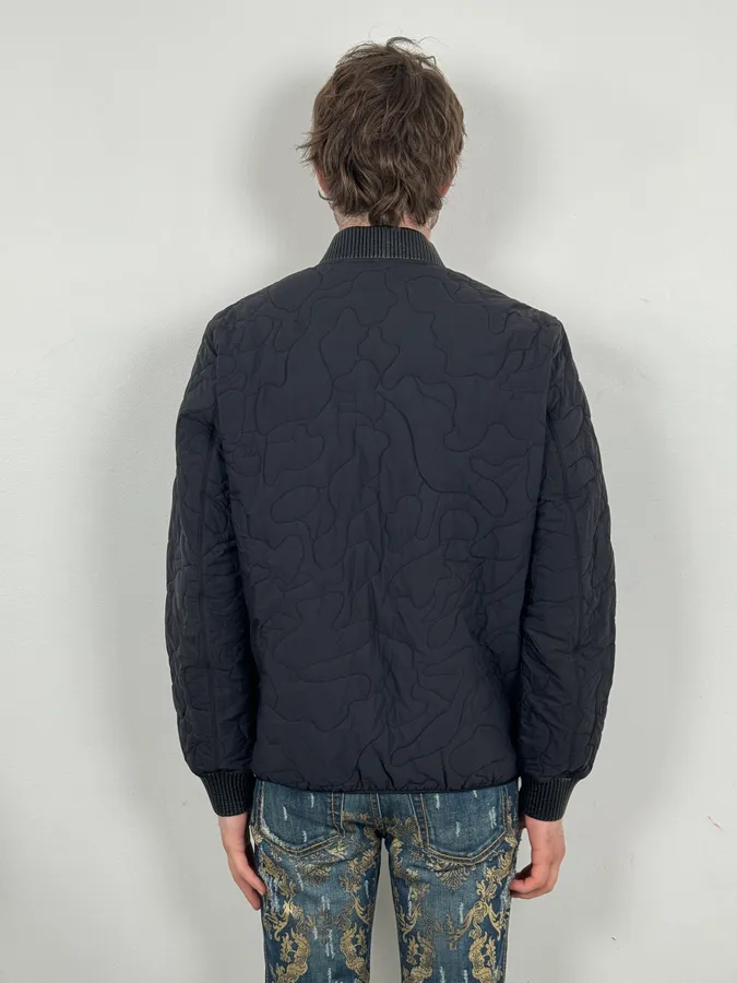 Louis Vuitton Black Quilted Nylon Bomber Jacket - Image 3