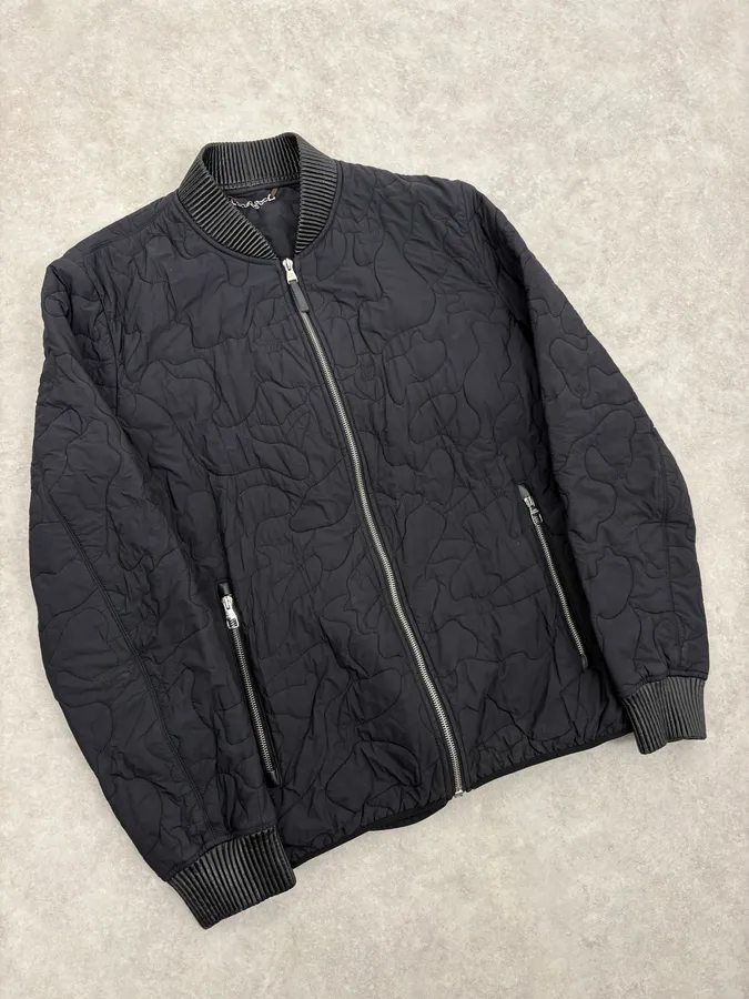 Louis Vuitton Black Quilted Nylon Bomber Jacket - Image 4