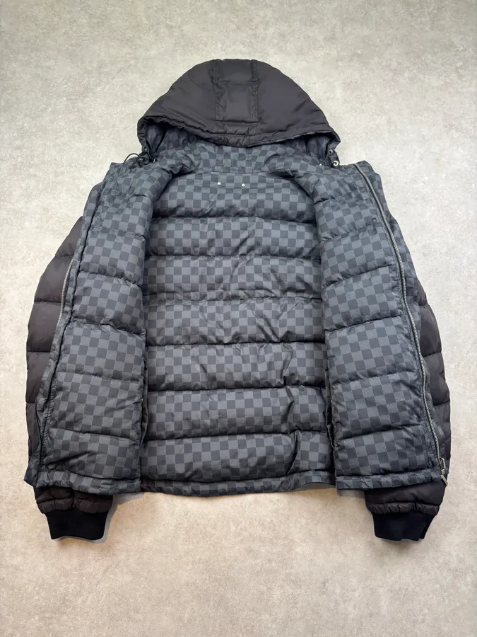 Louis Vuitton Black Reversible Damier Puffer Jacket - Image 14