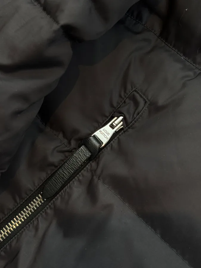 Louis Vuitton Black Reversible Damier Puffer Jacket - Image 17