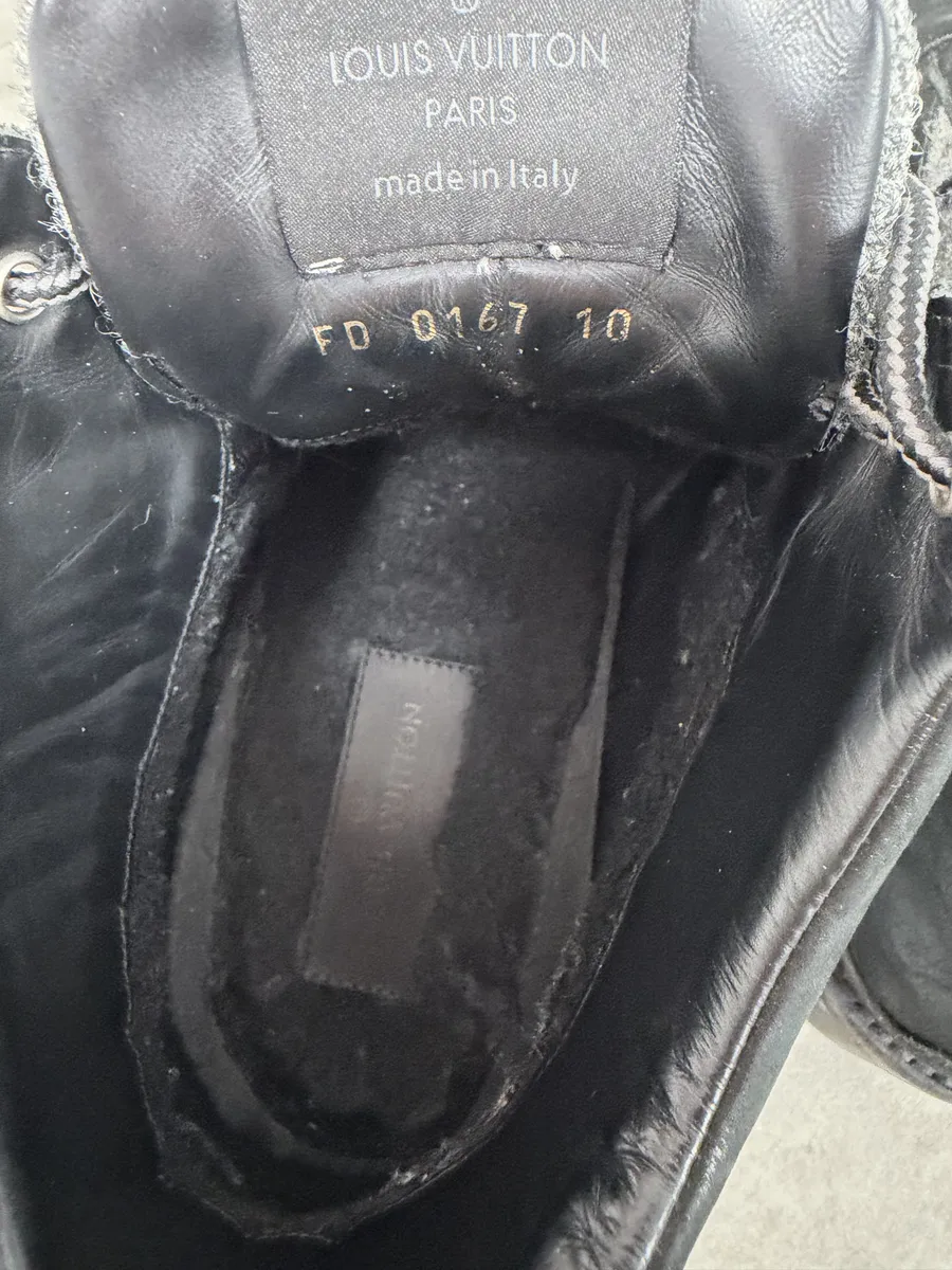 Louis Vuitton Black Suede Leather Boots - Image 10