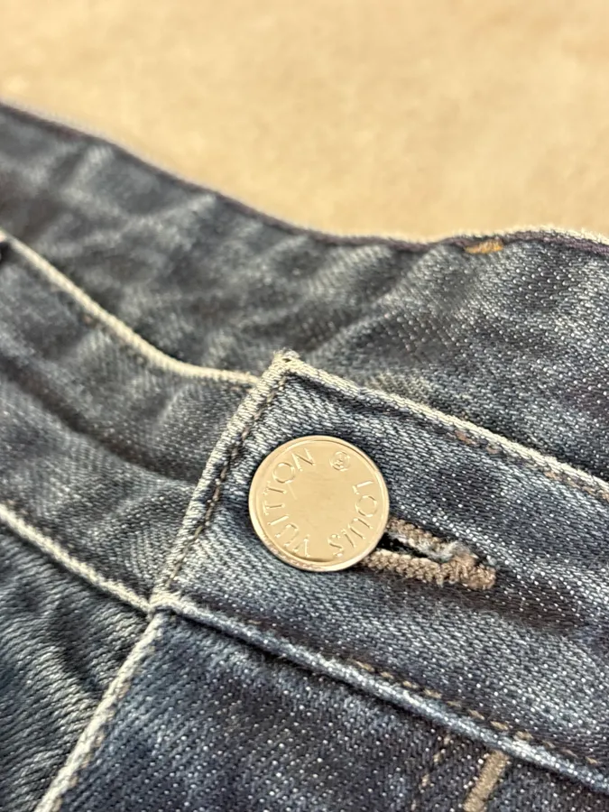 Louis Vuitton Blue Denim Straight Leg Jeans - Image 11