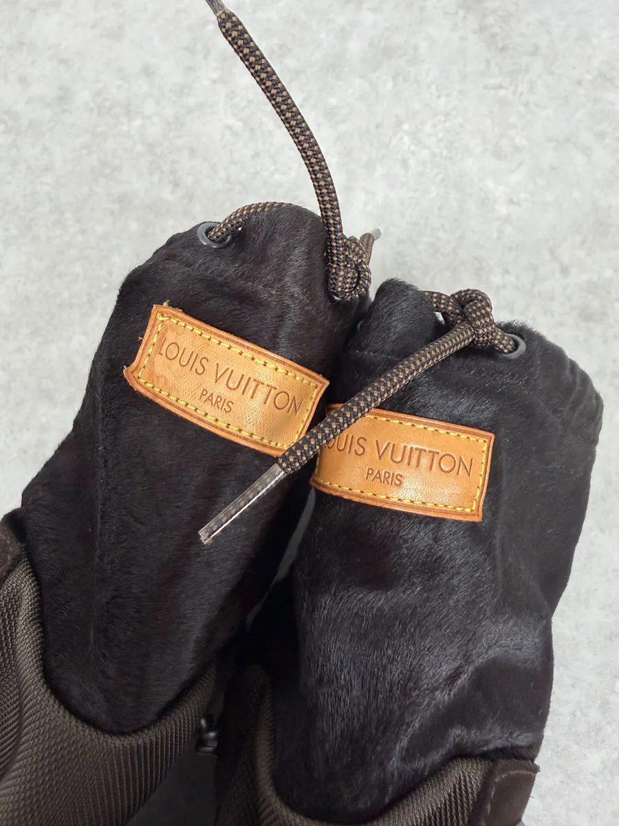 Louis Vuitton Brown Hiking Pony Hair & Leather Mountain Boots - Image 12