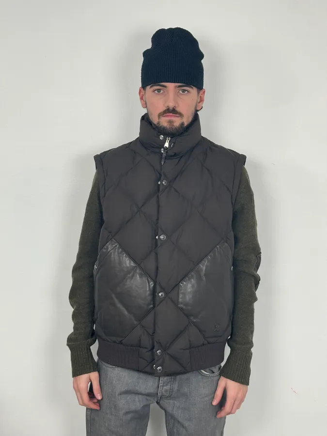 Louis Vuitton Hybrid Leather Detachable Puffer Jacket - Image 4