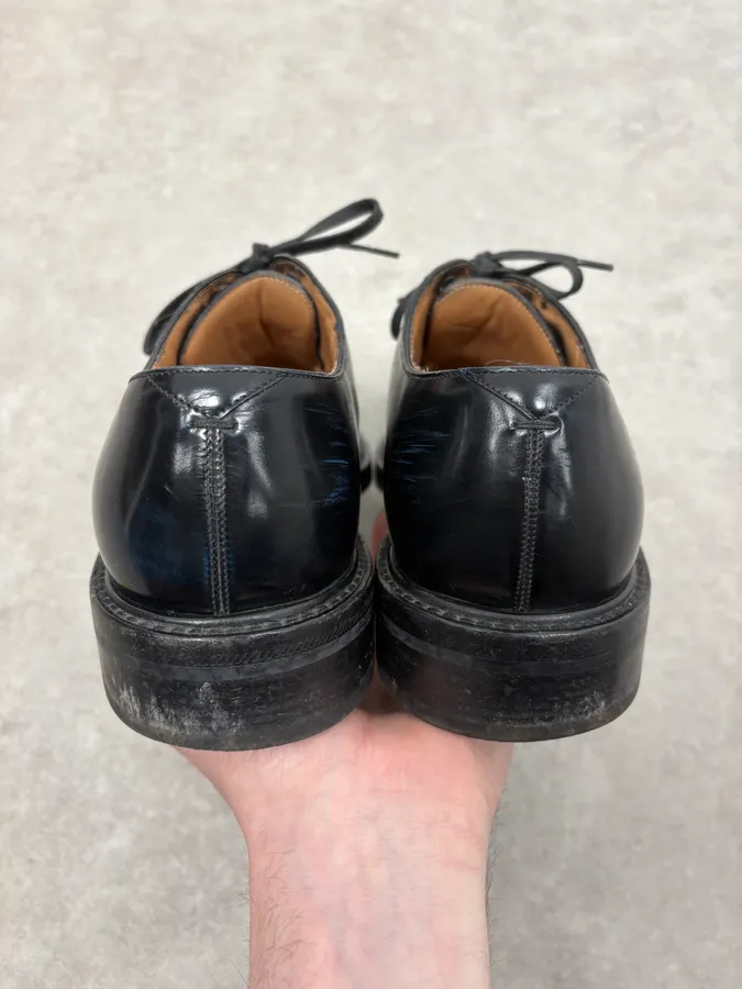 Louis Vuitton Navy Black Gradiant Leather Derby Shoes - Image 7