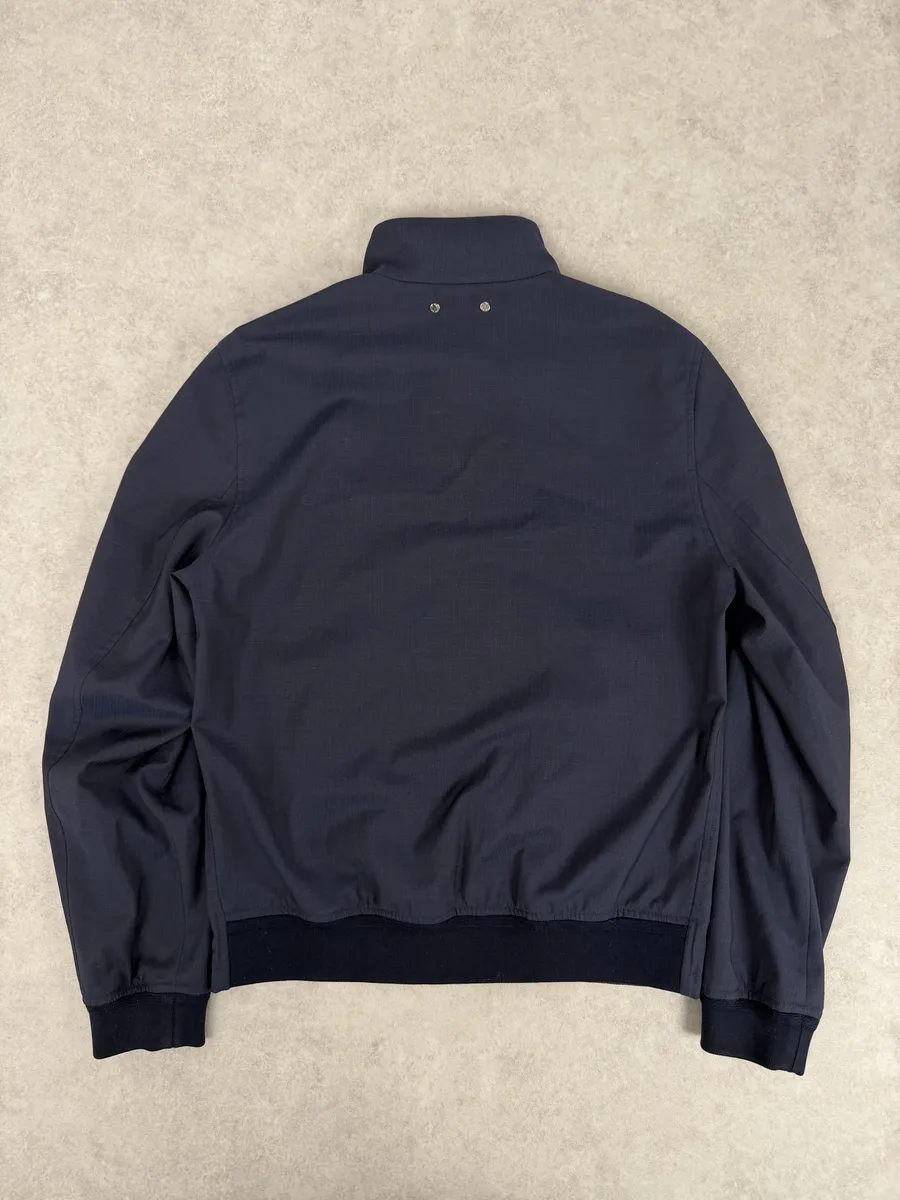 Louis Vuitton Navy Blue & Tartan Reversible Windbreaker Jacket - Image 4