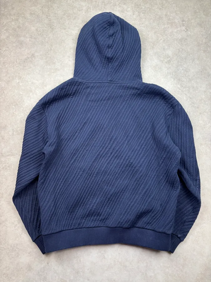 Louis Vuitton Navy Cotton Jacquard Embroidered Hoodie - Image 5