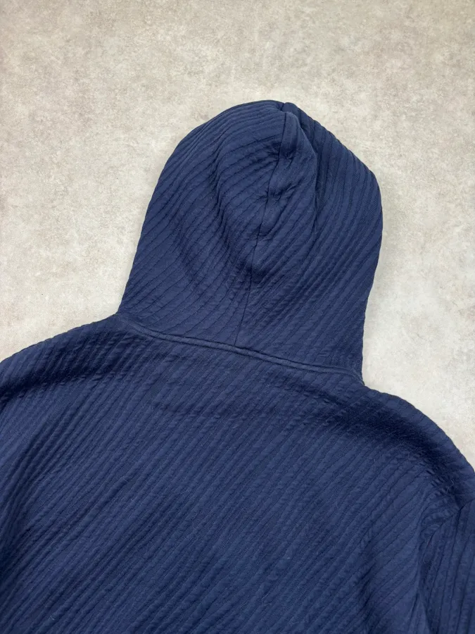 Louis Vuitton Navy Cotton Jacquard Embroidered Hoodie - Image 6