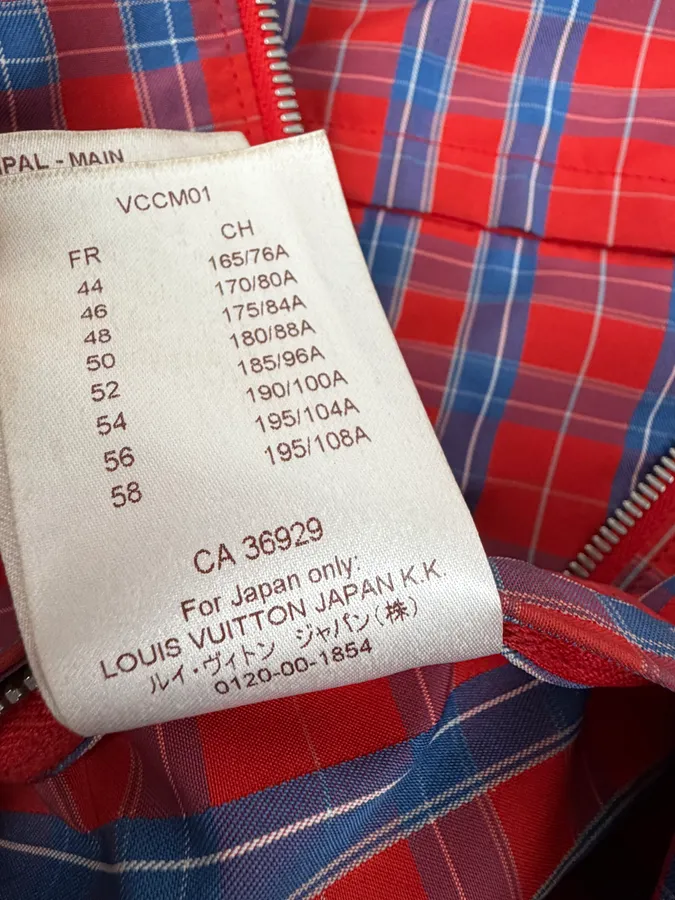 Louis Vuitton Red Tartan Light Jacket - Image 11