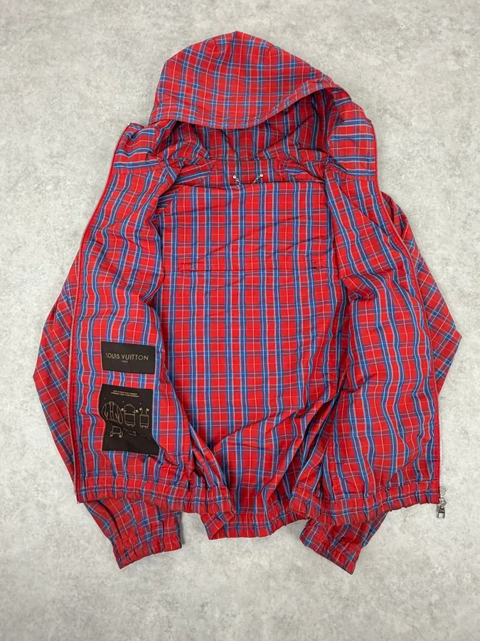 Louis Vuitton Red Tartan Light Jacket - Image 9