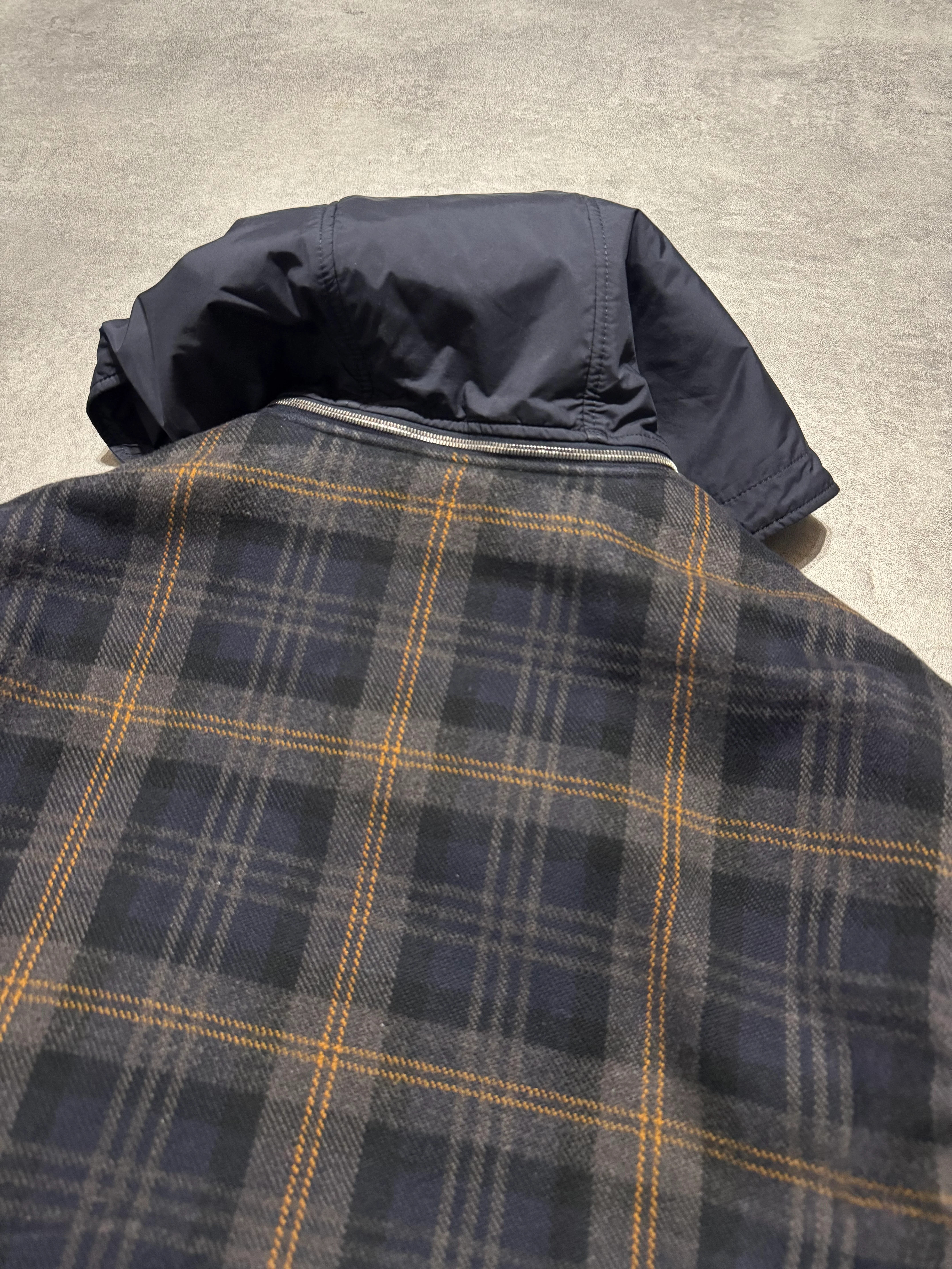 Louis Vuitton Tartan Hooded Blue Bomber Jacket - Image 10