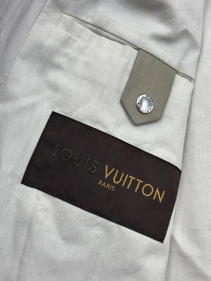 Louis Vuitton White Light Calf Leather Jacket - Image 10