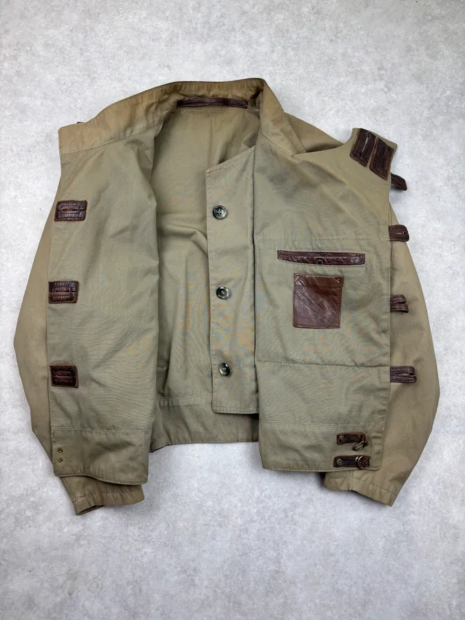 Mac Douglas Khaki Swedish Cargo Bomber Jacket - Image 10