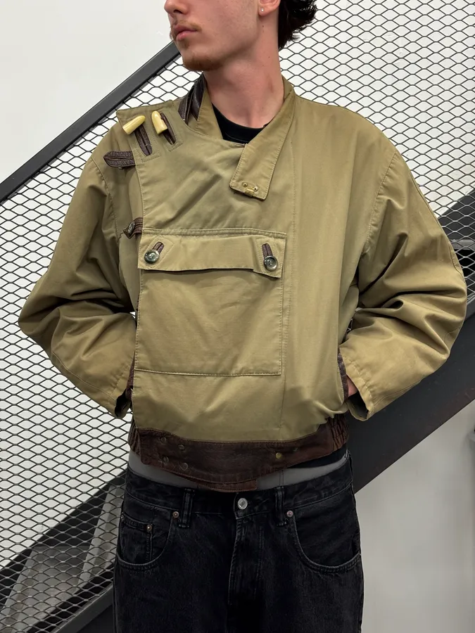 Mac Douglas Khaki Swedish Cargo Bomber Jacket - Image 3