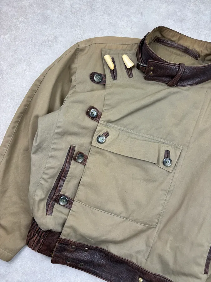 Mac Douglas Khaki Swedish Cargo Bomber Jacket - Image 7