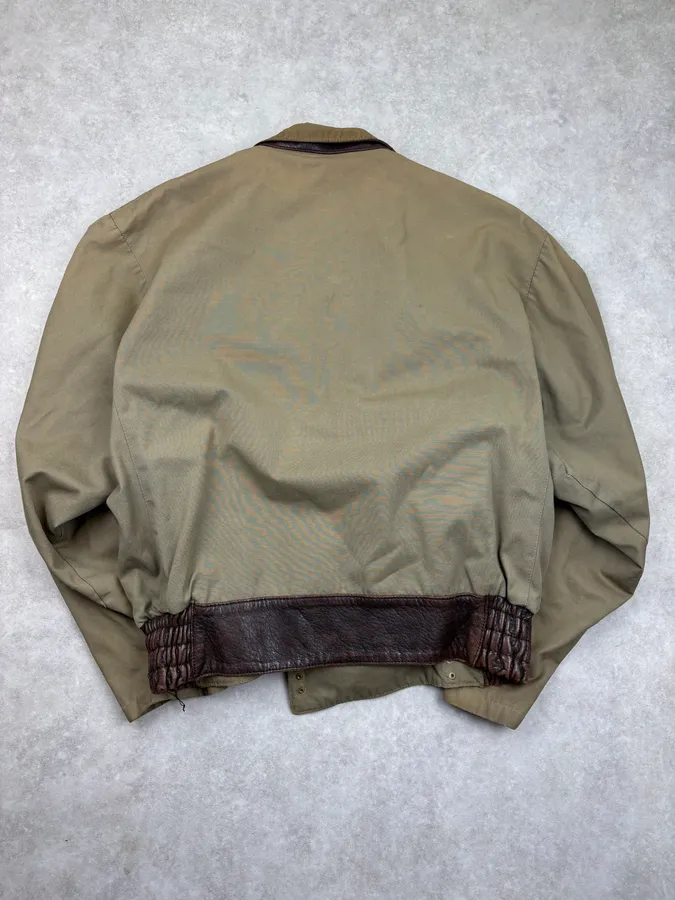 Mac Douglas Khaki Swedish Cargo Bomber Jacket - Image 8