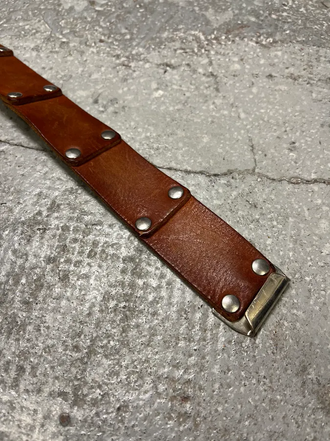 Maison Margiela Artisanal Brown Leather Belt - Image 5