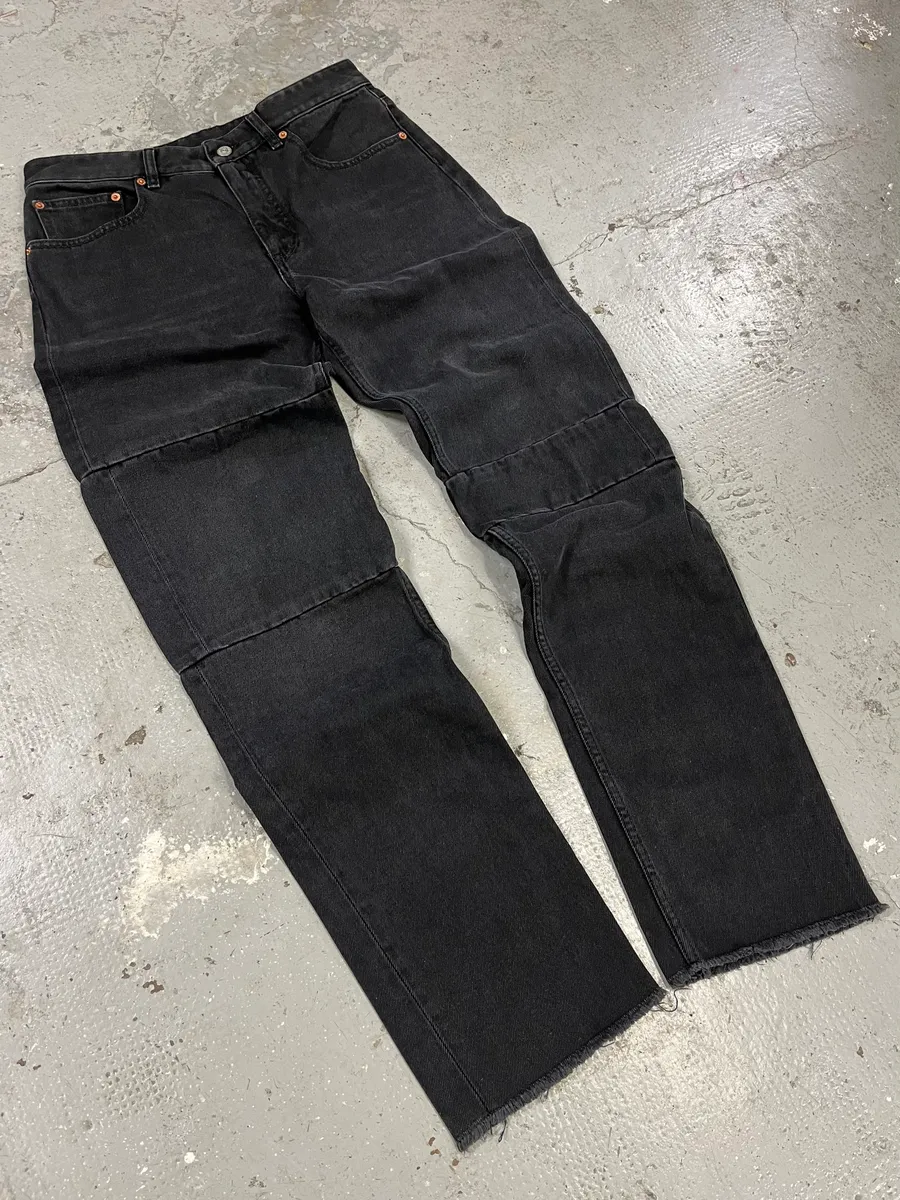 Maison Margiela Black Grey Distressed Jeans - Image 12
