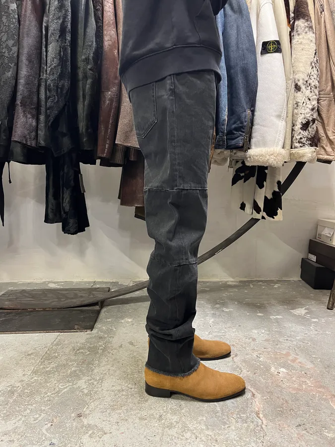 Maison Margiela Black Grey Distressed Jeans - Image 8