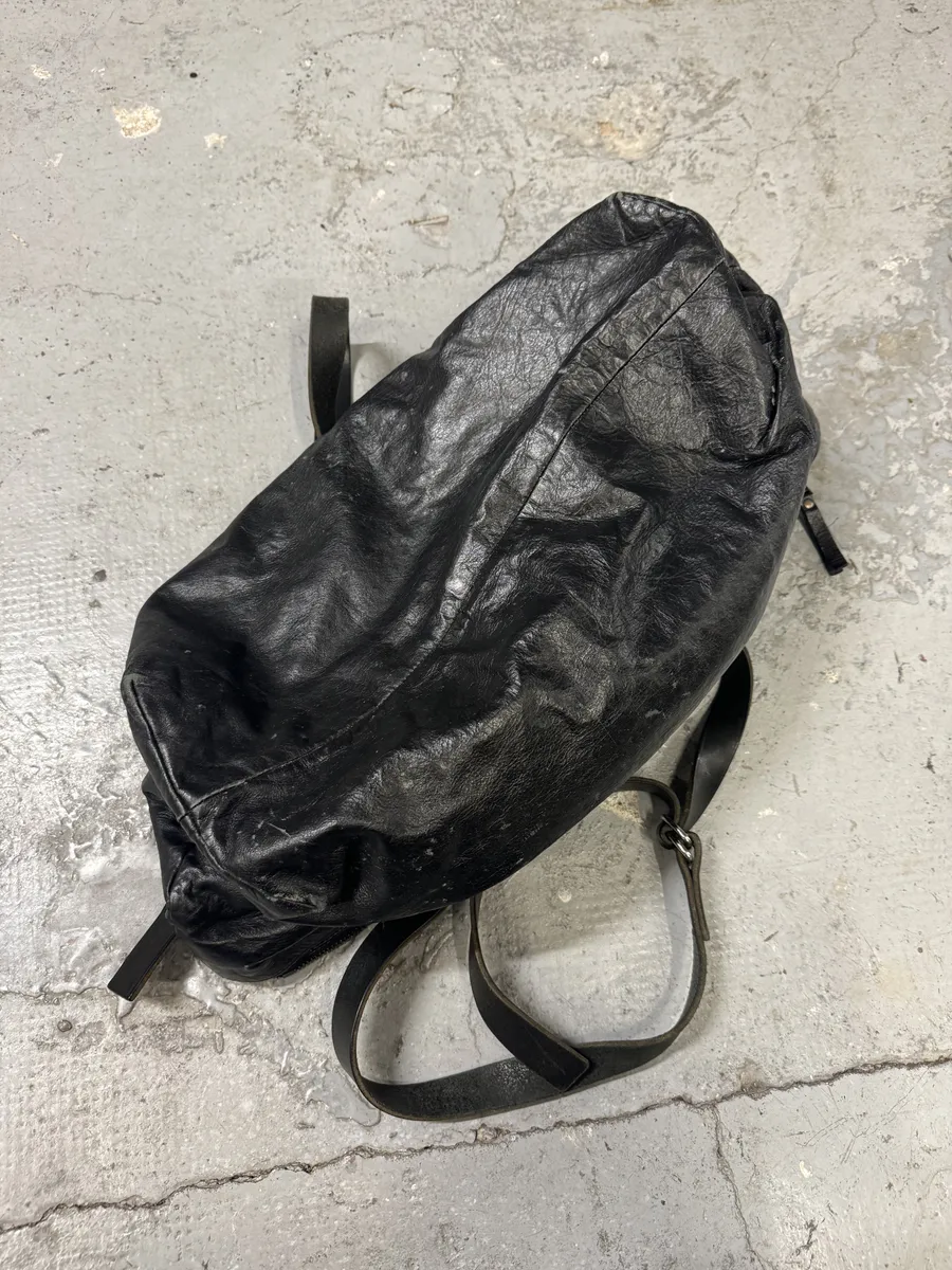 Maison Margiela Black Leather Cabas Handle Bag - Image 9