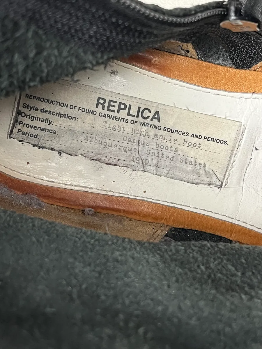 Maison Margiela Black Premium Leather Boots - Image 10