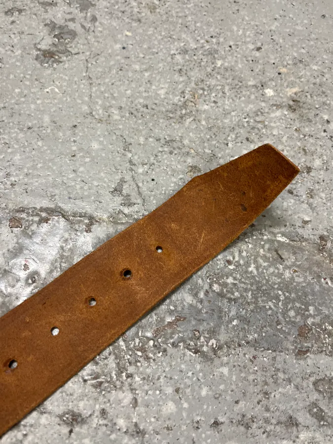 Maison Margiela Brown Imperial Leather Belt - Image 9