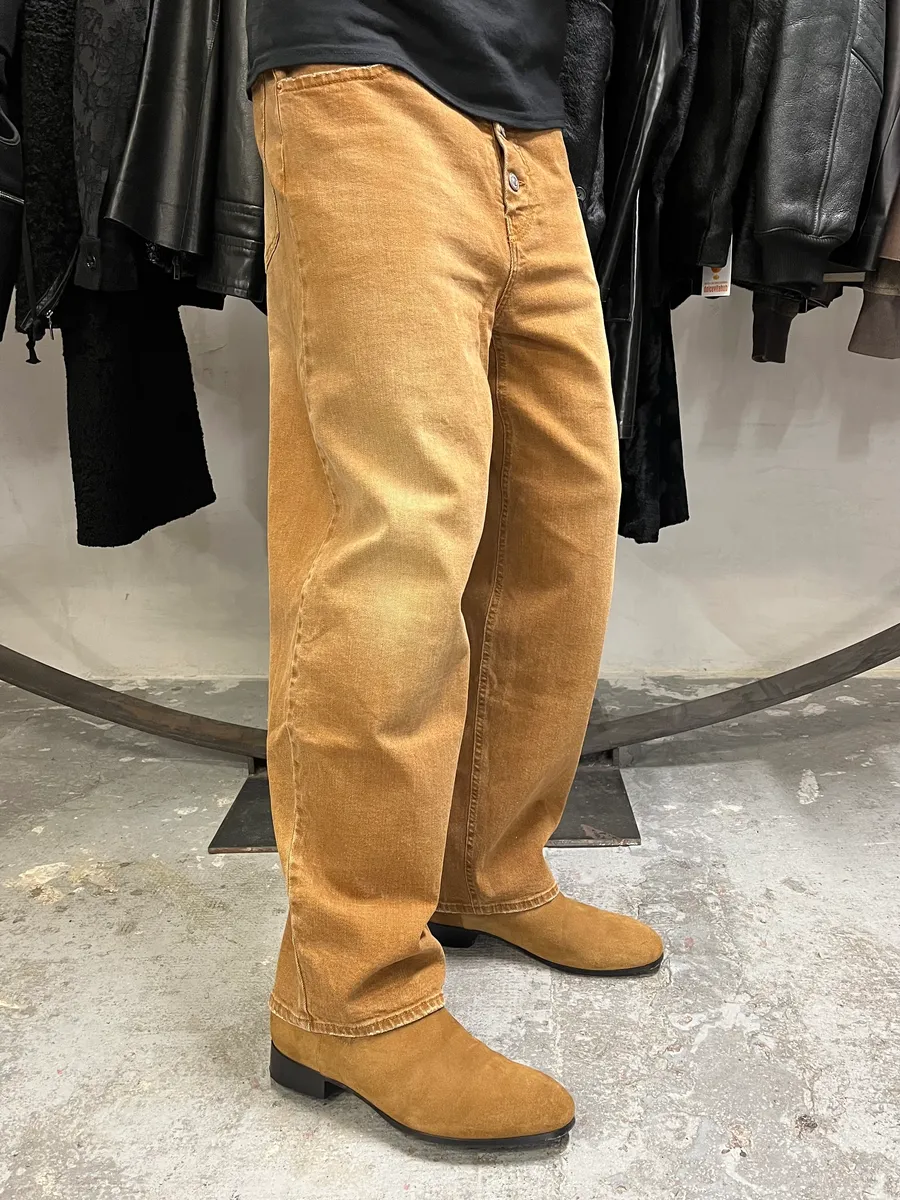 Maison Margiela Brown Large Relaxed Pants - Image 2
