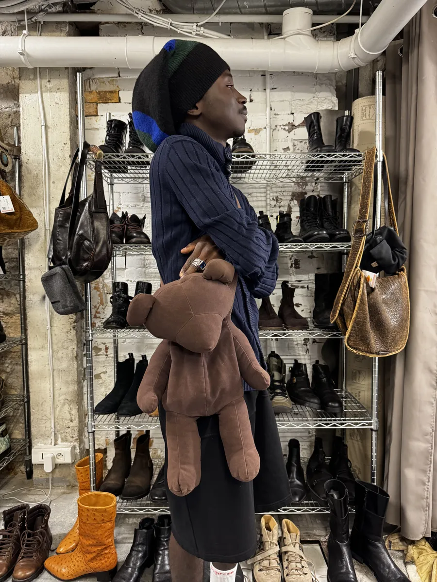 Maison Margiela Brown Teddy Bear Bag - Image 3