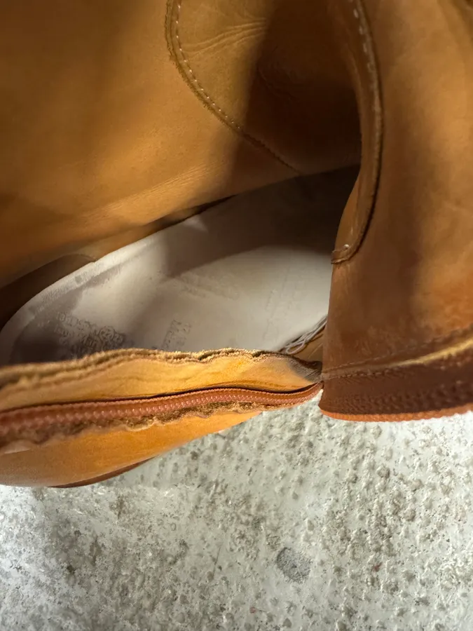 Maison Margiela Camel High Leather Boots - Image 11